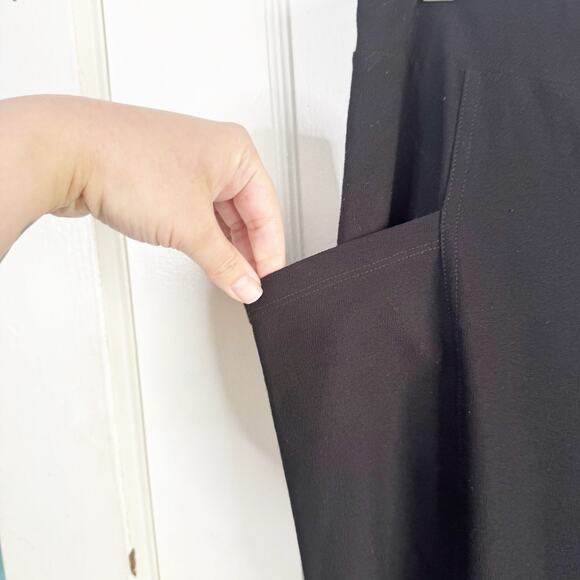 Eileen Fisher System Wider Straight Leg Pants Large Pocket Packable Button Hem S - Picture 6 of 12